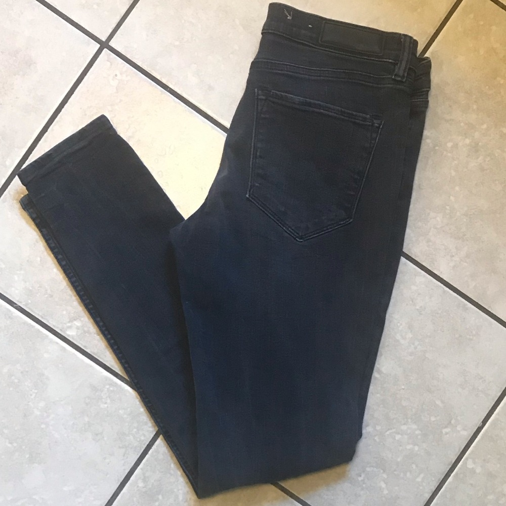 All Saints Pipe Slim fit black jeans